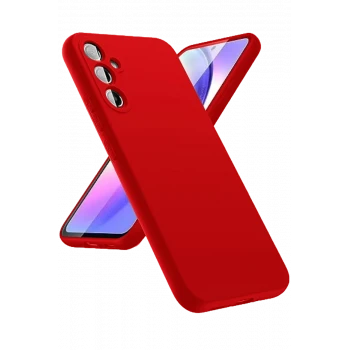 Newface Samsung Galaxy A24 4G Kılıf First Silikon - Kırmızı