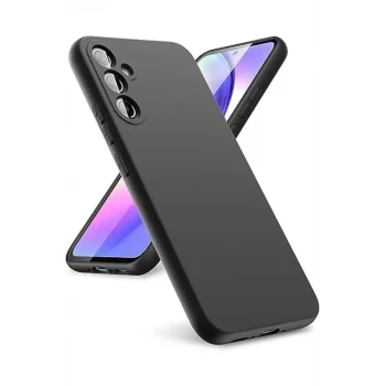 Newface Samsung Galaxy A24 4G Kılıf First Silikon - Siyah