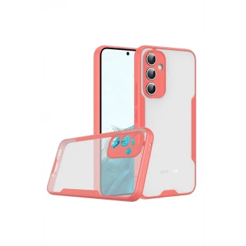 Newface Samsung Galaxy A24 4G Kılıf Platin Silikon - Pembe
