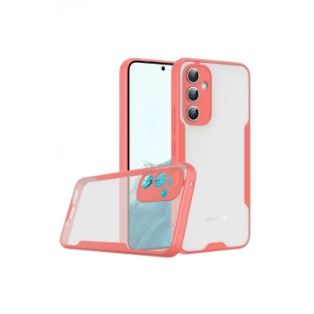 Newface Samsung Galaxy A24 4G Kılıf Platin Silikon - Pembe
