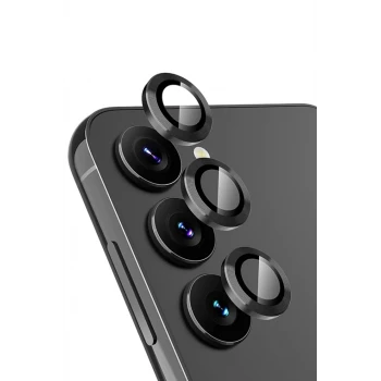 Newface Samsung Galaxy A24 4G Valdez Metal Kamera Lens - Siyah