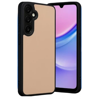 Newface Samsung Galaxy A26 Kılıf Aras Deri Kapak - Pudra