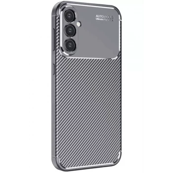 Newface Samsung Galaxy A26 Kılıf Auto Focus Karbon Kapak - Gri
