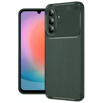 Newface Samsung Galaxy A27 5G Auto Focus Karbon Kapak - Yeşil