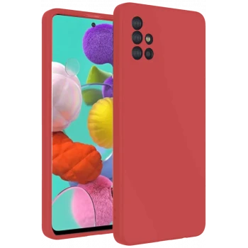 Newface Samsung Galaxy A31 Kılıf Nano içi Kadife Silikon - Kiremit