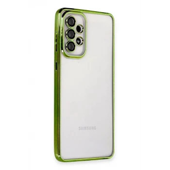 Newface Samsung Galaxy A33 5G Kılıf Razer Lensli Silikon - Yeşil