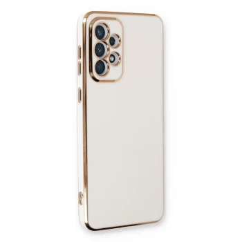 Newface Samsung Galaxy A33 5G Kılıf Volet Silikon - Beyaz