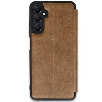 Newface Samsung Galaxy A35 5G Kılıf Flip Cover - Taba