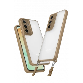 Newface Samsung Galaxy A35 5G Kılıf Penta Silikon Kılıf - Çöl Titanyum