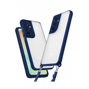 Newface Samsung Galaxy A35 5G Kılıf Penta Silikon Kılıf - Lacivert
