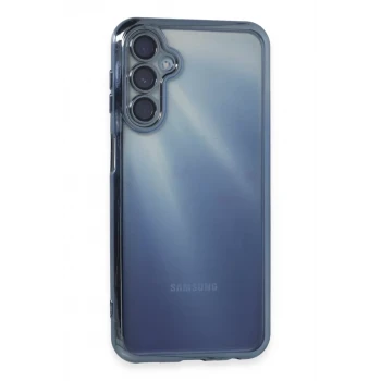 Newface Samsung Galaxy A35 5G Kılıf Razer Lensli Silikon - Açık Mavi