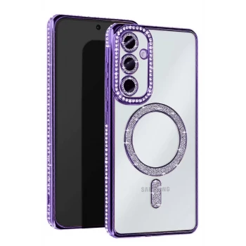Newface Samsung Galaxy A36 Joke Simli Magneticsafe Kılıf - Derin Mor