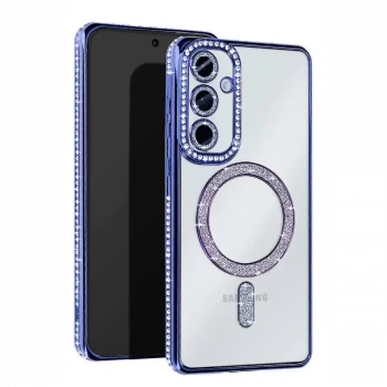 Newface Samsung Galaxy A36 Joke Simli Magneticsafe Kılıf - Mavi