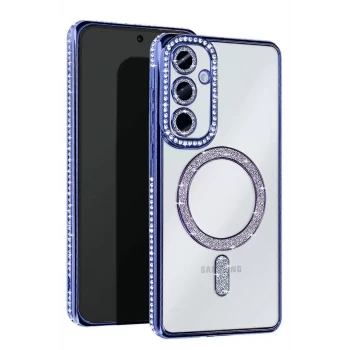 Newface Samsung Galaxy A36 Joke Simli Magneticsafe Kılıf - Mavi