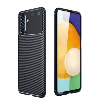 Newface Samsung Galaxy A36 Kılıf Auto Focus Karbon Kapak - Siyah
