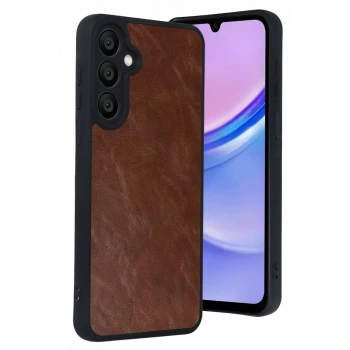 Newface Samsung Galaxy A37 5G Aras Deri Kapak - Taba