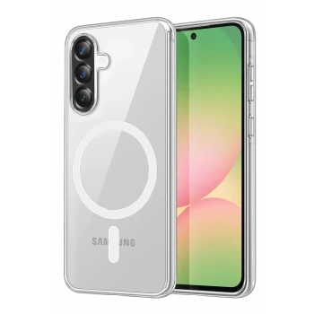 Newface Samsung Galaxy A37 5G Combo Sert Şeffaf Magsafe Kapak - Şeffaf