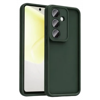 Newface Samsung Galaxy A37 5G Viera Silikon - Koyu Yeşil