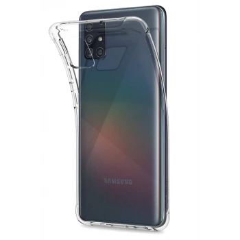 Newface Samsung Galaxy A51 Kılıf Lüx Şeffaf Silikon