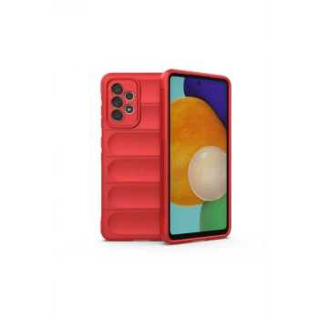 Newface Samsung Galaxy A52 Kılıf Optimum Silikon - Kırmızı