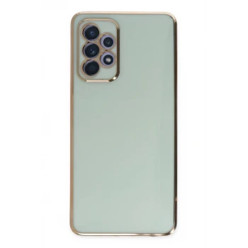 Newface Samsung Galaxy A52 Kılıf Volet Silikon - Açık Yeşil