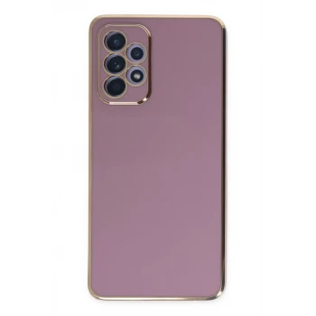Newface Samsung Galaxy A52 Kılıf Volet Silikon - Mor