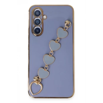 Newface Samsung Galaxy A54 5G Kılıf Esila Silikon - Gri