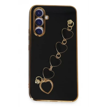 Newface Samsung Galaxy A54 5G Kılıf Esila Silikon - Siyah