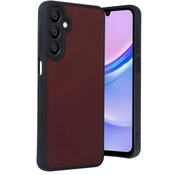 Newface Samsung Galaxy A55 5G Kılıf Aras Deri Kapak - Bordo