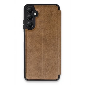 Newface Samsung Galaxy A55 5G Kılıf Flip Cover - Taba