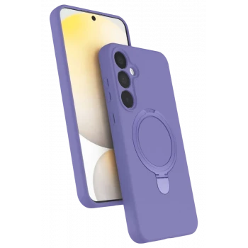 Newface Samsung Galaxy A55 5G Regal Magsafe Standlı Kapak - Lila