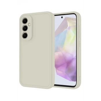Newface Samsung Galaxy A56 Kılıf Viera Silikon - Krem