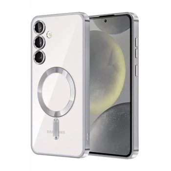 Newface Samsung Galaxy A56 Kross Magneticsafe Kapak - Gümüş