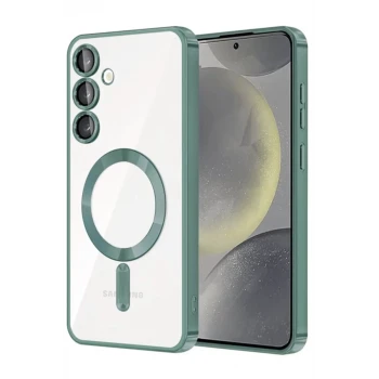 Newface Samsung Galaxy A56 Kross Magneticsafe Kapak - Koyu Yeşil