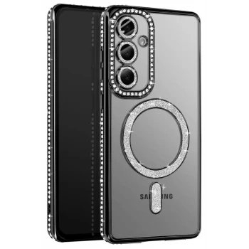 Newface Samsung Galaxy A57 5G Joke Simli Magneticsafe Kılıf - Siyah
