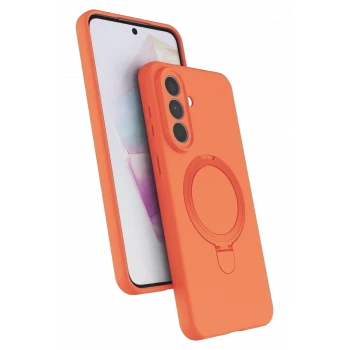 Newface Samsung Galaxy A57 5G Regal Magsafe Standlı Kapak - Turuncu