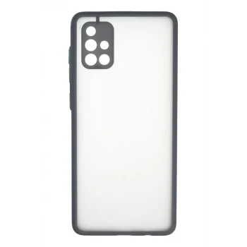 Newface Samsung Galaxy A71 Kılıf Montreal Silikon Kapak - Gri