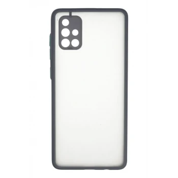 Newface Samsung Galaxy A71 Kılıf Montreal Silikon Kapak - Gri