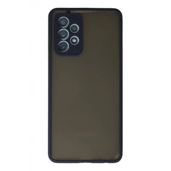 Newface Samsung Galaxy A72 Kılıf Montreal Silikon Kapak - Lacivert