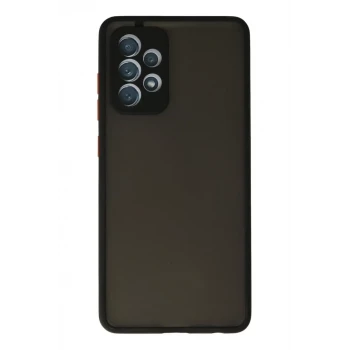 Newface Samsung Galaxy A72 Kılıf Montreal Silikon Kapak - Siyah