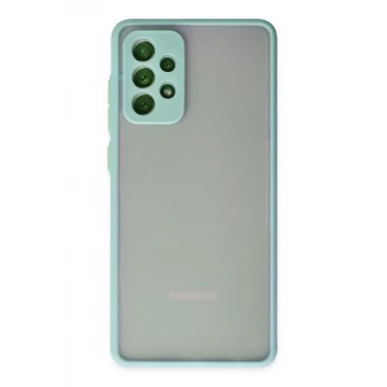 Newface Samsung Galaxy A72 Kılıf Montreal Silikon Kapak - Turkuaz