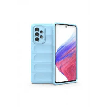 Newface Samsung Galaxy A73 5G Kılıf Optimum Silikon - Sky Blue