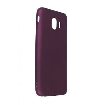 Newface Samsung Galaxy J4 Kılıf First Silikon - Mürdüm