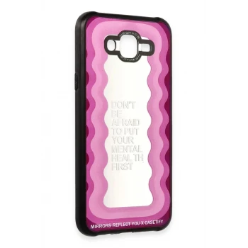 Newface Samsung Galaxy J7 Kılıf Mirror Desenli Kapak - Mirror - 11