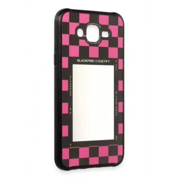 Newface Samsung Galaxy J7 Kılıf Mirror Desenli Kapak - Mirror - 8