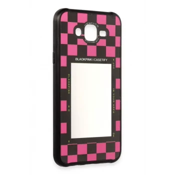 Newface Samsung Galaxy J7 Kılıf Mirror Desenli Kapak - Mirror - 8