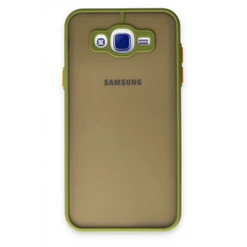 Newface Samsung Galaxy J7 Kılıf Montreal Silikon Kapak - Açık Yeşil