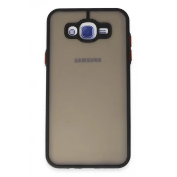 Newface Samsung Galaxy J7 Kılıf Montreal Silikon Kapak - Siyah