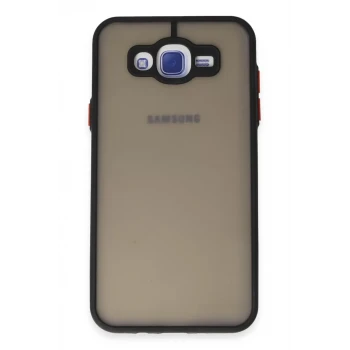 Newface Samsung Galaxy J7 Kılıf Montreal Silikon Kapak - Siyah