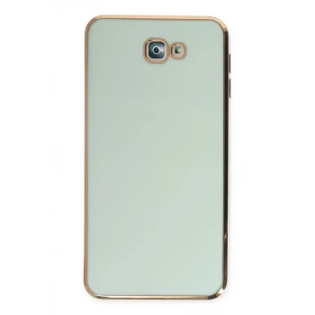 Newface Samsung Galaxy J7 Prime Kılıf Volet Silikon - Açık Yeşil